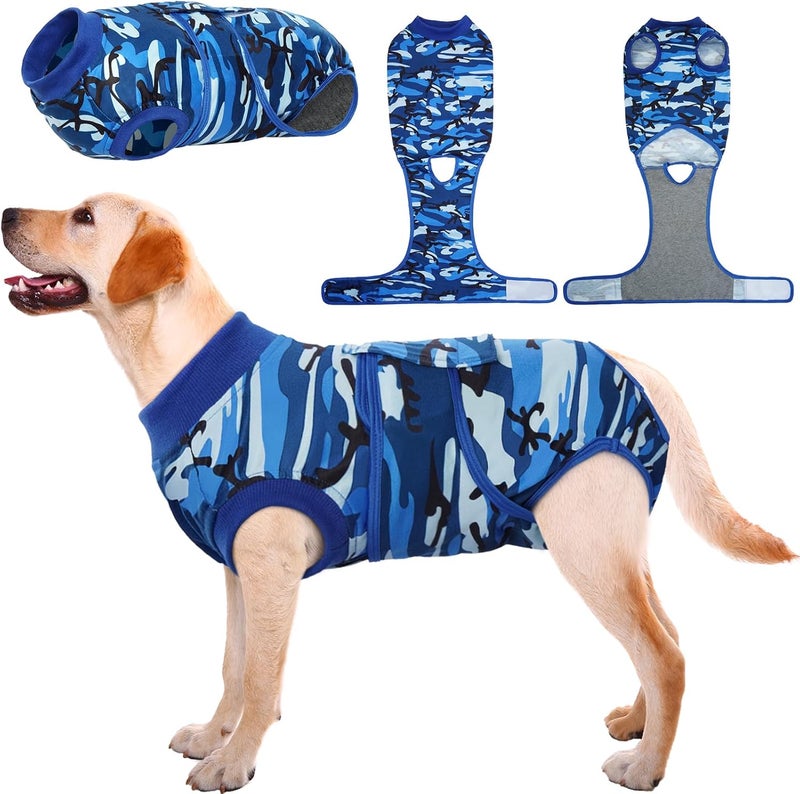 Kuoser Dog Surgery Recovery Suit, Professional Dog Recovery Suit Dog Surgical Recovery Suit Female Male, Anti-Licking Neutered Spay Onesie for Small Medium Large Dogs Puppy E-Collar &Cone Alternative - Image 1