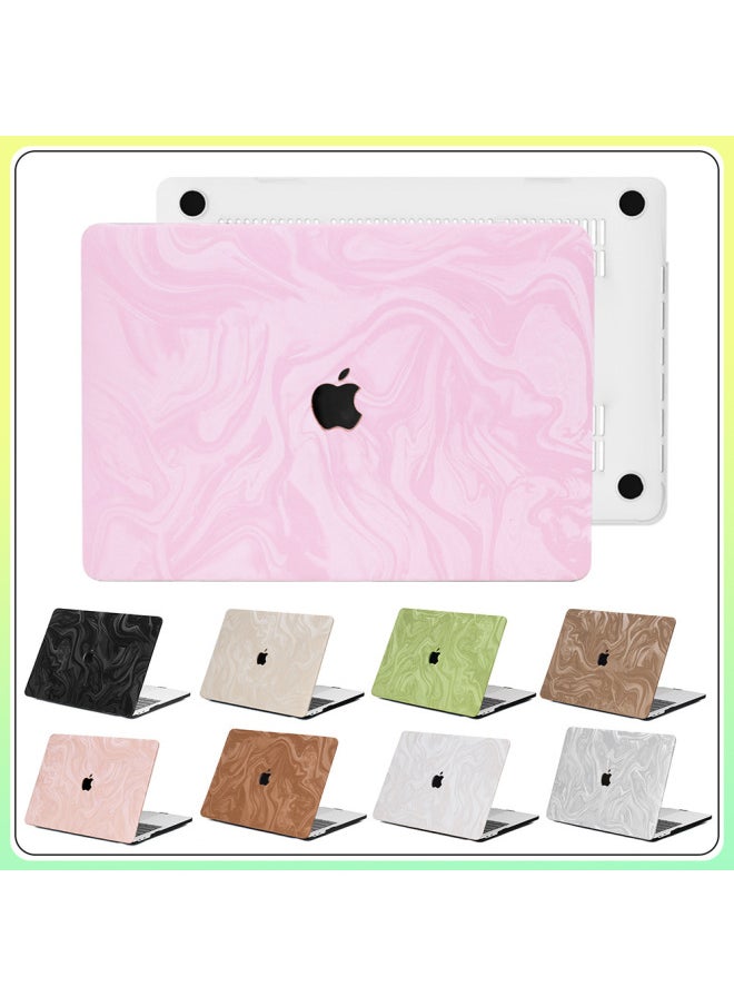 Generic - Macbook Protective Case Suede Apple Laptop Macbookair/pro Case Computer Protective Case-Color:HY12330-1008 White-Applicable Model:Flat Pro14(a2442/a2779/a2992/a2918/a3112/a3185/a3401) - Image 1