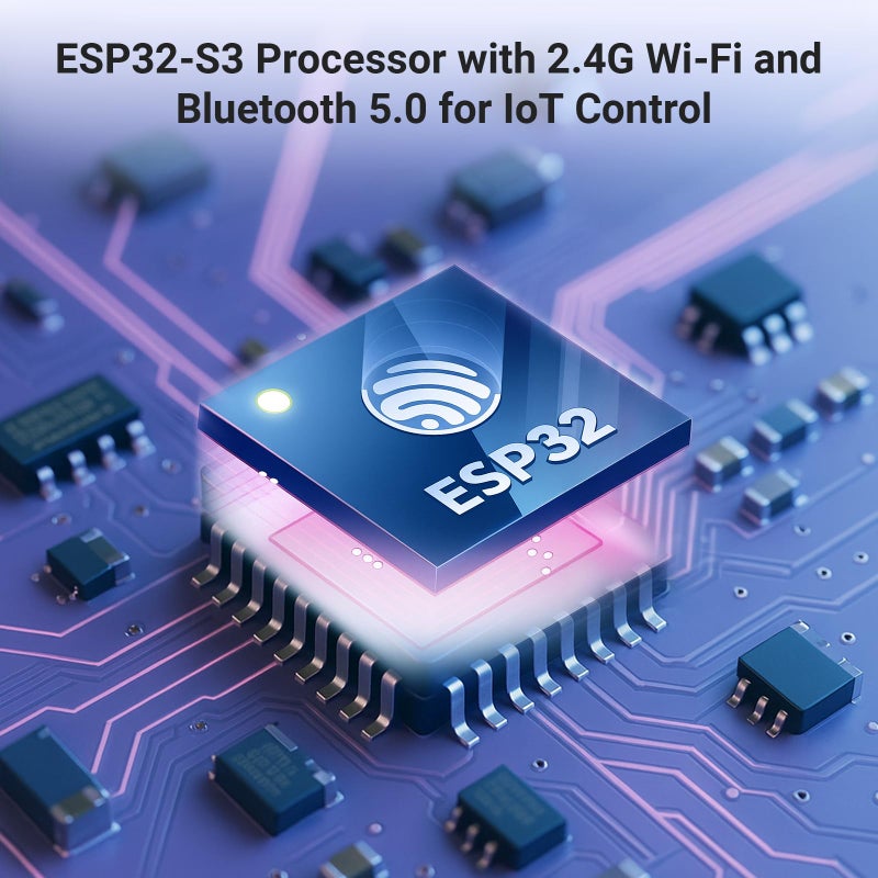 ELECROW ESP32 Display 800Ã—480, 7 Inch HMI Basic ESP32 RGB TFT LCD Touch Screen with Acrylic Case, 32-Bit LX6 Dual-Core Processor, Up to 240MHz, Compatible with Arduino, LVGL, PlatformIO, MicroPython - Image 3