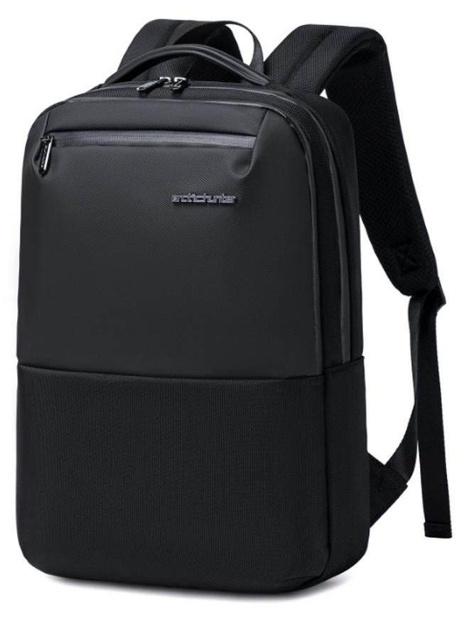 Arctic Hunter Slim Laptop Backpack 16L Lightweight Stylish 15.6 inch Laptop Bag Water Resistant Premium Business Backpack for Men Women Office Daily Commuting College,Black - Image 1