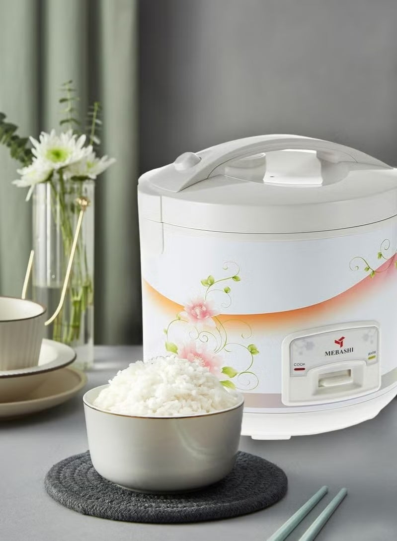 Mebashi ​Mebashi ME-RC728 Electric Rice Cooker 2.8L 900W Non-Stick Inner Pot White​ - Image 4