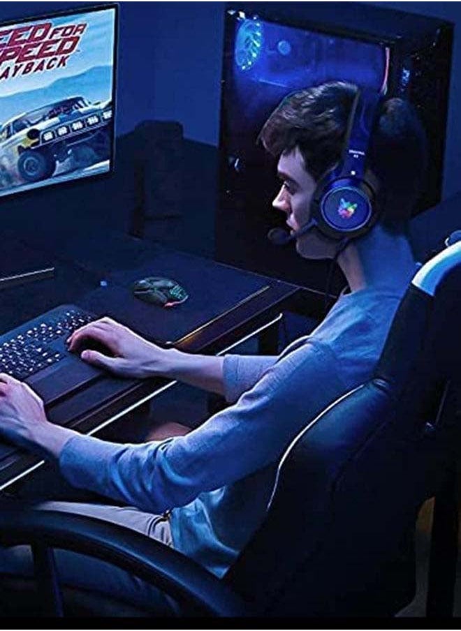 أونيكوما - سماعة رأس سلكية للألعاب K9 مع ميكروفون لأجهزة PS4 / PS5 / XOne / XSeries / Nswitch / PC - Image 1