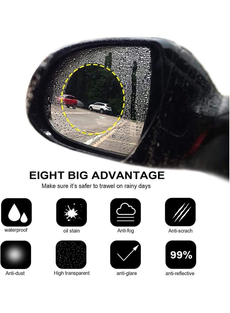 SOLARAE Car Rearview Mirror Film, Anti Fog, Anti Glare, Anti Scratch, Anti Mis, Rainproof Waterproof, HD Nano Clear Protective Sticker Film for Car Mirrors, Side Windows, Safe Driving - Image 4