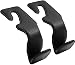 TISOHUGO Headrest Hooks for Purses and BagsVehicle Back Seat Headrest Hanger Matching Cars Interior Genuine Leather Storage Holder Hook 2 Pack Black - Image 2