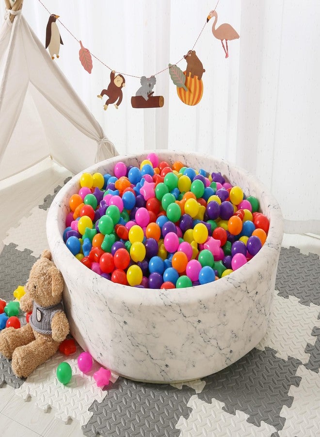 STARBOLO Ball Pit Balls - 100pcs Crush Proof Plastic Children's Toy Balls Bright 7 Colors Ocean Balls for Birthday Parties Games Pool - Image 3