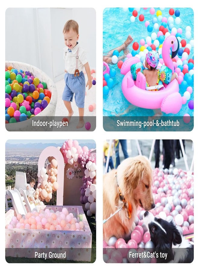 STARBOLO Ball Pit Balls - 100pcs Crush Proof Plastic Children's Toy Balls Bright 7 Colors Ocean Balls for Birthday Parties Games Pool - Image 5