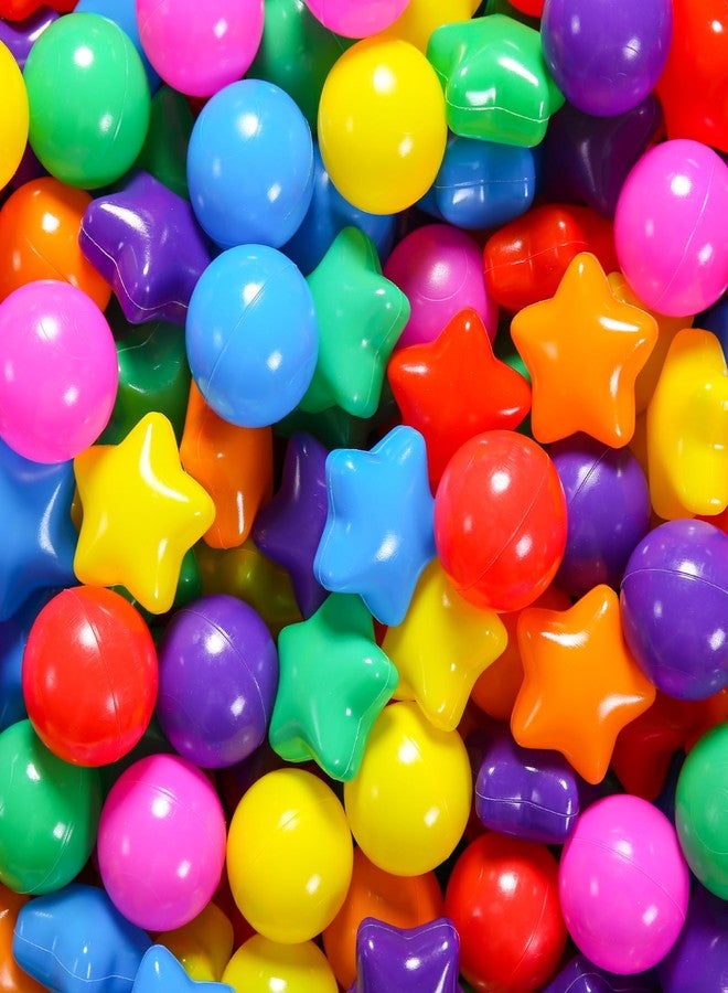 STARBOLO Ball Pit Balls - 100pcs Crush Proof Plastic Children's Toy Balls Bright 7 Colors Ocean Balls for Birthday Parties Games Pool - Image 2