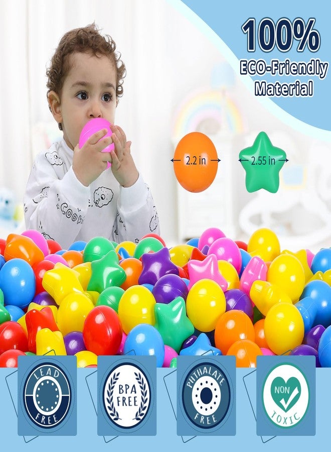 STARBOLO Ball Pit Balls - 100pcs Crush Proof Plastic Children's Toy Balls Bright 7 Colors Ocean Balls for Birthday Parties Games Pool - Image 4