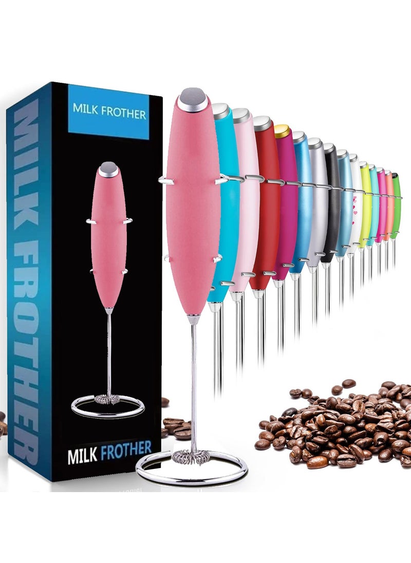 MODERN HOME - Milk Frother Handheld With a special stainless steel holder, Foam Maker for Lattes, Whisk Drink Mixer for Coffee, Mini Foamer for Cappuccino, Frappe, Matcha And Hot Chocolate - Image 1
