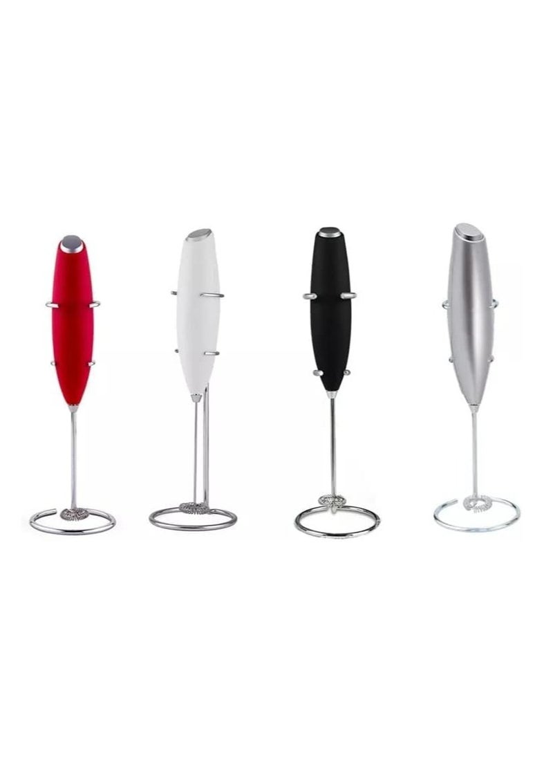 MODERN HOME - Milk Frother Handheld With a special stainless steel holder, Foam Maker for Lattes, Whisk Drink Mixer for Coffee, Mini Foamer for Cappuccino, Frappe, Matcha And Hot Chocolate - Image 1