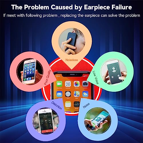 YWLRONG سماعة الأذن YWLRONG لهاتف iPhone 11 - بديل مع ضوء، حساس التقارب، كابل مرن وأدوات إصلاح - Image 2