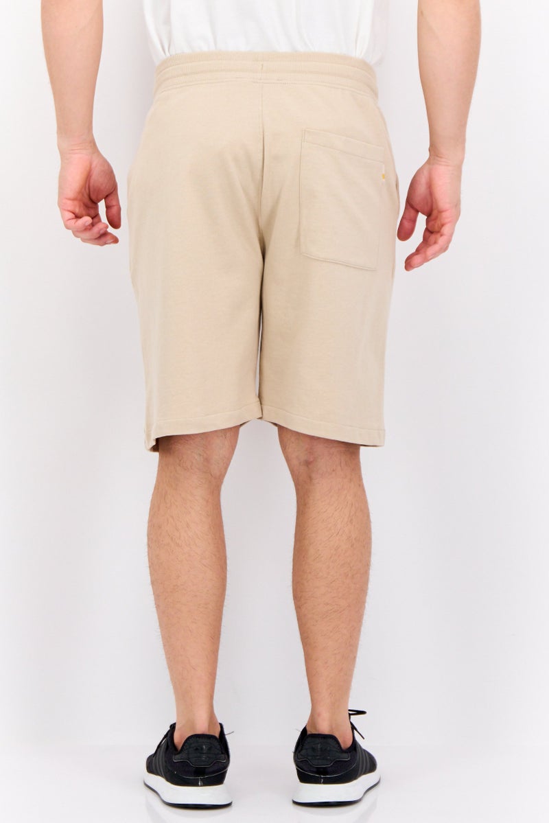 Gazzarrini Men Printed Side Pocket Basic Shorts, Beige - Image 2
