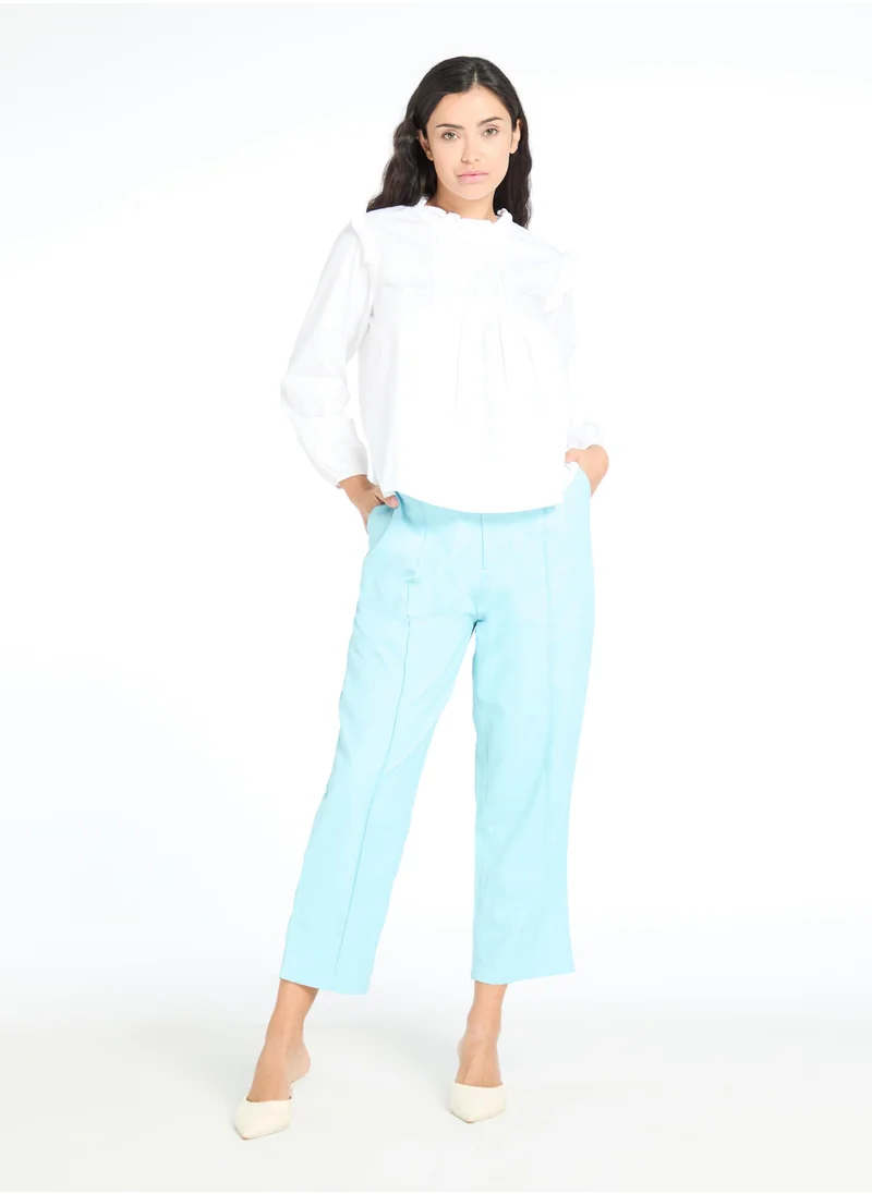 The Label Life Ivory Pintuck Blouse