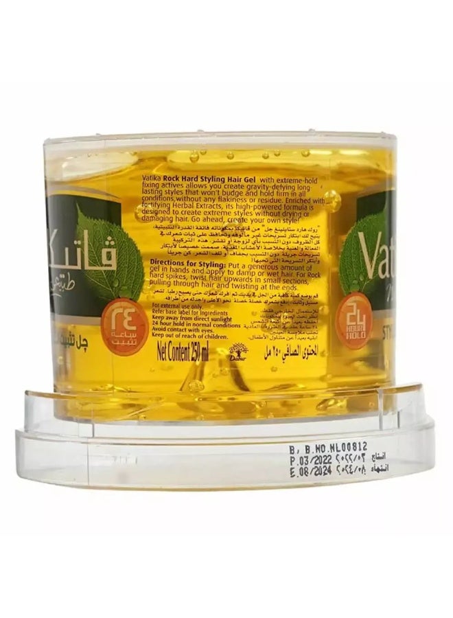 Vatika Naturals Hair Styling Gel Rock Hard 9, Extreme Hold- 250ml - Image 4