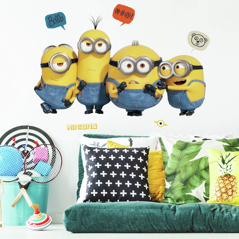 Minions The Rise of Gru Peel and Stick Giant Wall Decals by RoomMates RMK4340GM