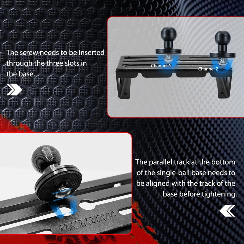 WXRYLYN 2Ways 2022 F250 Metal Dash Platform Phone Mount for 2015-2020 F150, 2017-2022 F250/F350 Super Duty Cell Phone Holder - Image 5