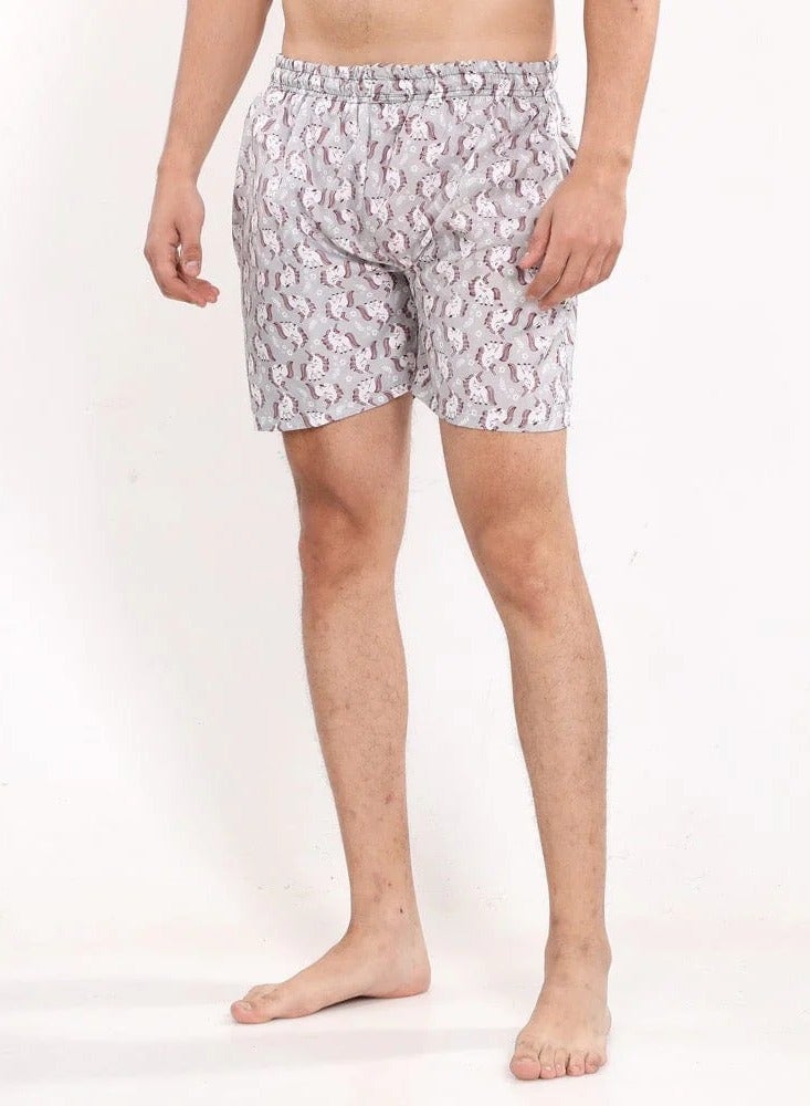 Men’s Quick Dry Swim Shorts Lightweight Waterproof Beach Swimwear with Elastic Waist Drawstring Comfortable Summer Swimming Trunks for Pool Beach Vacation and Water Sports Grey - Image 2