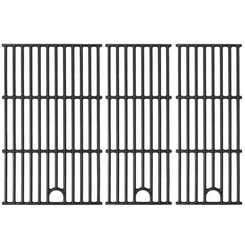 Grimate Cooking Grates for Charbroil Performance Grill - 463365021 463365522 463352521 463350521, Grill Grates for 463366022 463350722 463352021,Cast Iron, 17", 3 Packs - Image 1