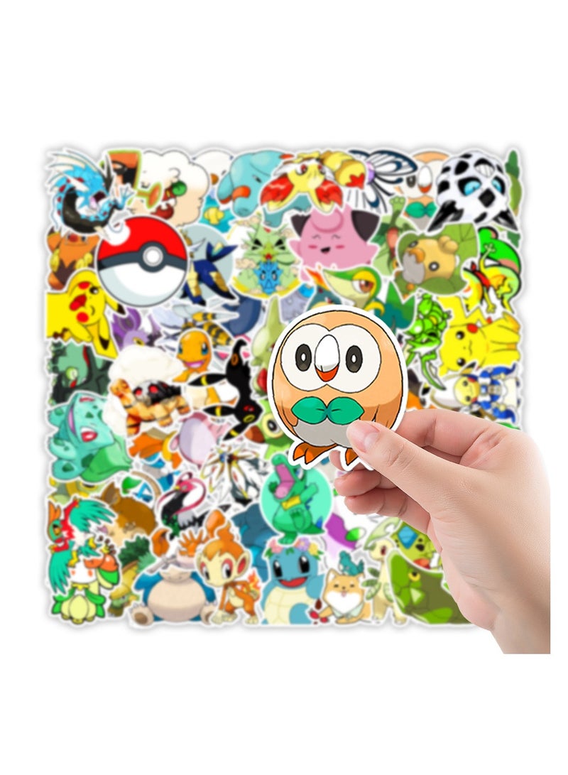 100-Piece Pokemon  Anime Stickers Waterproof Vinyl Stickers for Journal Scrapbook Laptop - Image 5