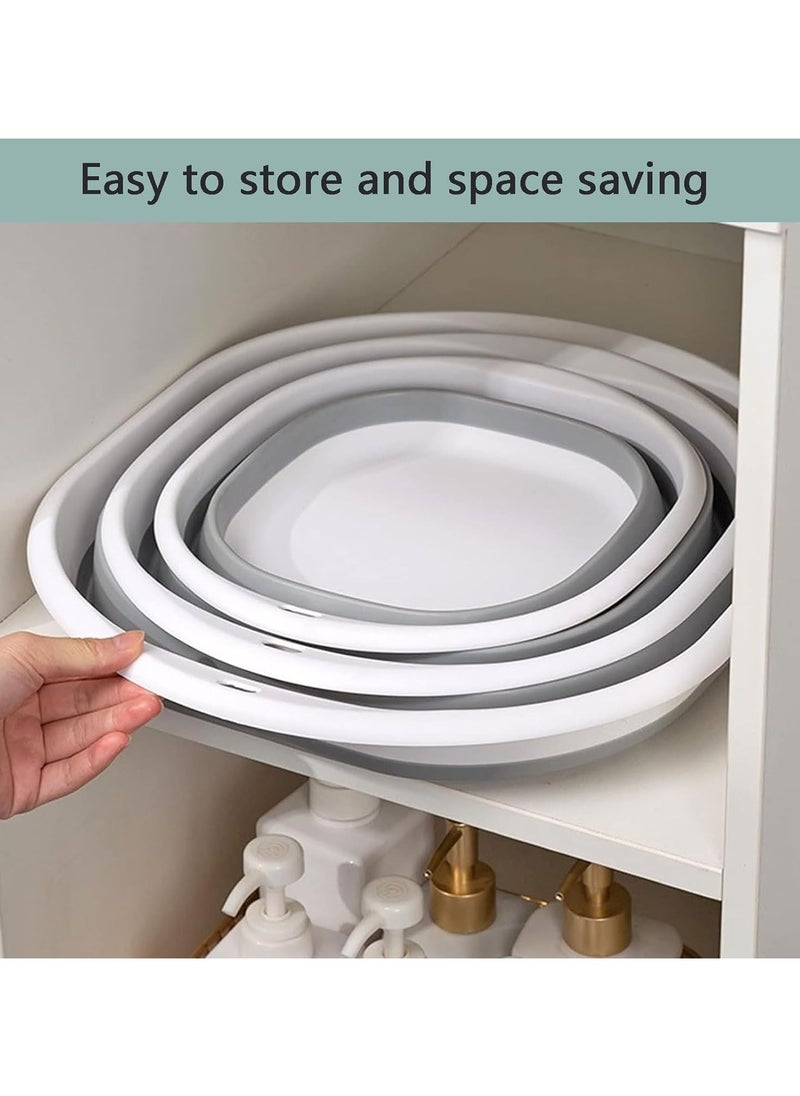 Generic 3-Pack Foldable Wash Basin Set，Multipurpose Collapsible Wash Basin，Lightweight Basin，3 Different Sizes Portable and Space Saving，Baby Care/Outdoor Adventure/Home  - Image 5