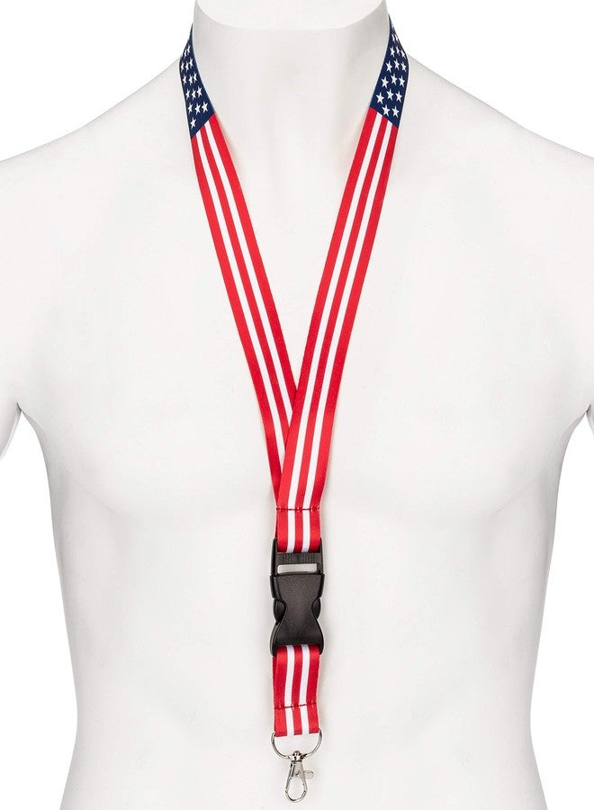 Great 1 USA American Flag Office Lanyard - Badge, Key and ID Holder - Image 3