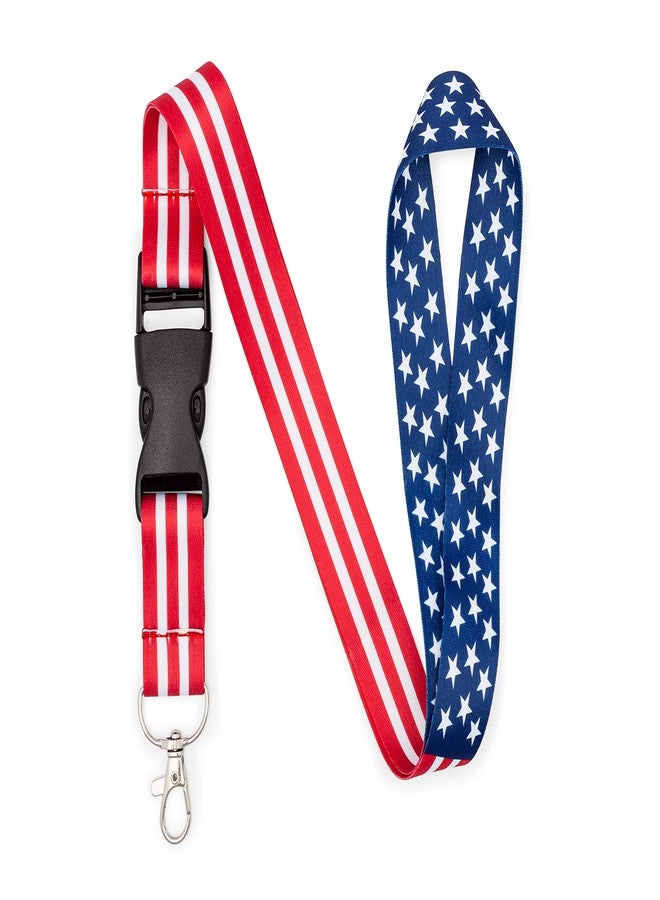 Great 1 USA American Flag Office Lanyard - Badge, Key and ID Holder - Image 1