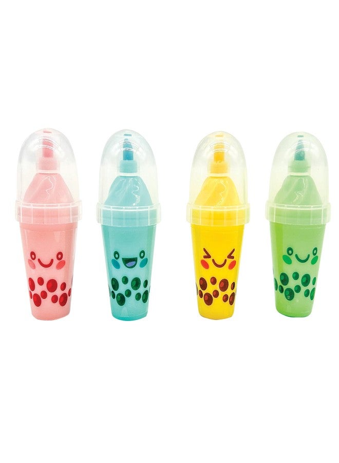 Geddes Raymond Geddes Anime Boba Tea Cute Highlighters (24 per Bag) - Chisel Tip Book Highlighters - Ideal Fun School Supplies - Image 1