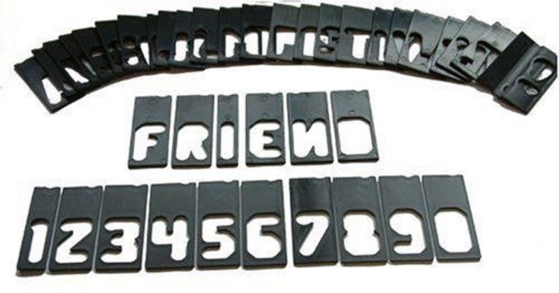 Milescraft 2202 Horizontal Character Template Set 1.5in (42 piece) Router Template set for Sign Making - Image 2