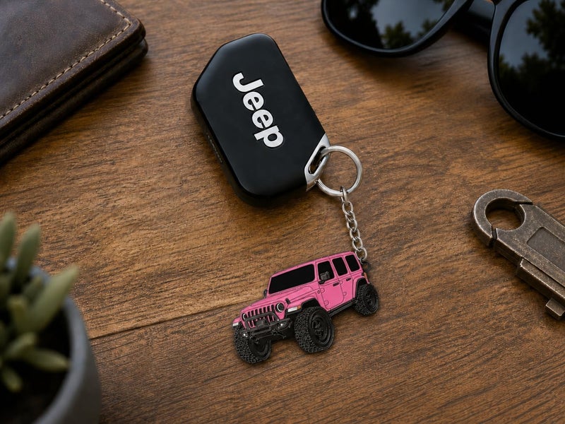 Jeep Wrangler Keychain - Officially Licensed Jeep Rubicon Accessories JL Key Chain JKU 2026 2025 - Image 2