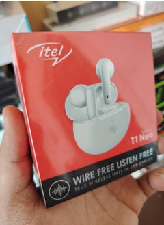 itel t1 neo earbuds Headphone battery: 70mAh Case battery: 510mAh 1 year warranty 13.4mm speakers Type-C charging port