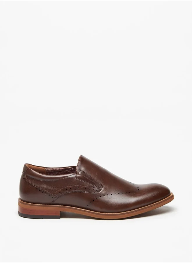 DUCHINI Men's Solid Slip-On Loafers