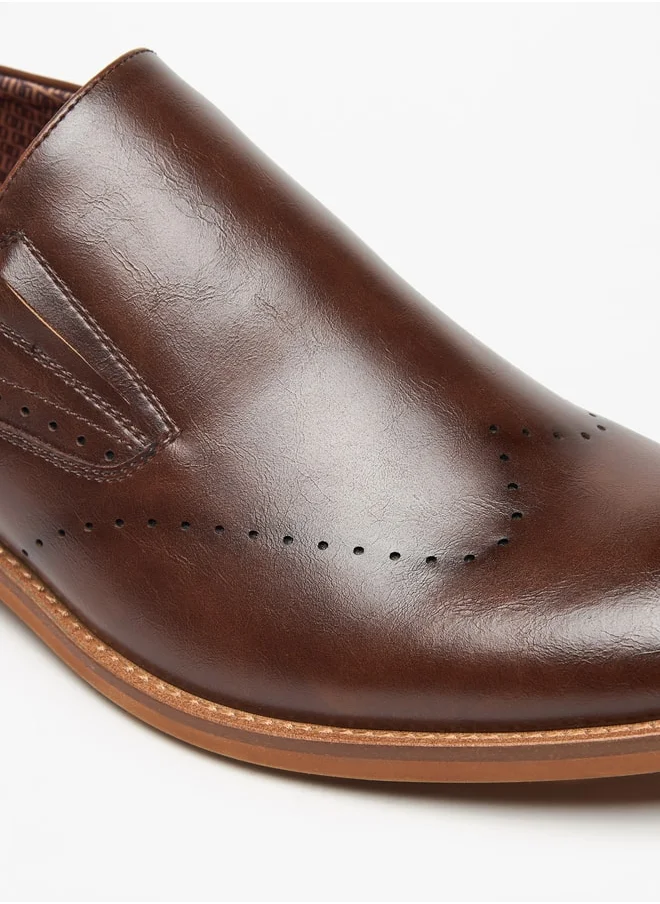 DUCHINI Men's Solid Slip-On Loafers