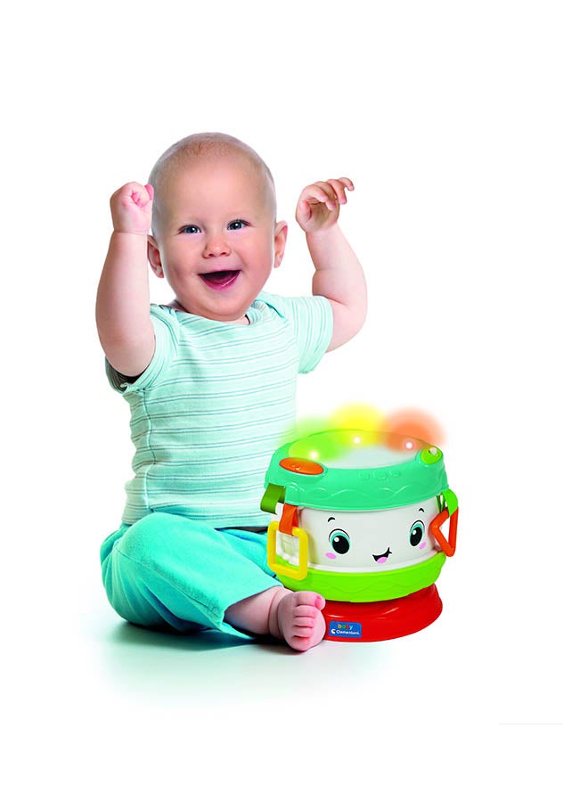 Clementoni Baby Activity Drum, Battery Operated | Interactive Musical Intrument For Baby And Toddler | Helps With Motor Skill Development | Bright Colors | Early Development Toy | Perfect Gift For Baby And Toddler | Musical Toy  - Image 2