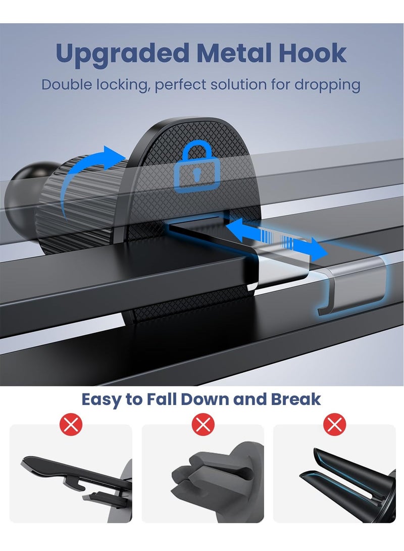 SYOSI Wireless Car Charger, Fast Charging Phone Holder, 3 in 1 Phone Mount Auto Clamping Car Accessories, Compatible with iPhone 15 14 13 12 11 Xs XR, Samsung S23 Ultra S22 S21 S20/S10+ S9+ Note 9, Black - Image 4