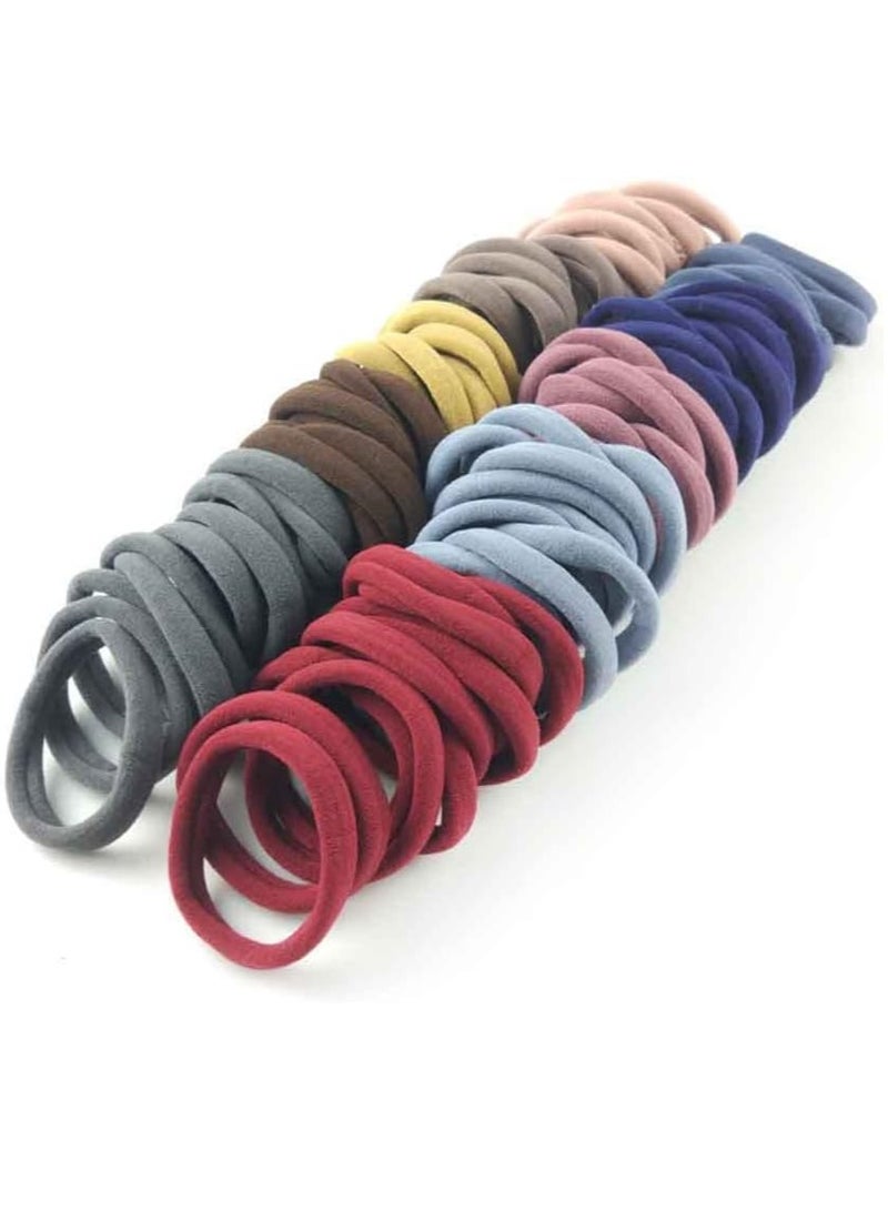 Loquat Ponytail hairstyle shines with 100 multi-color thick hair ties, suitable for everyone from guys to girls - Image 1