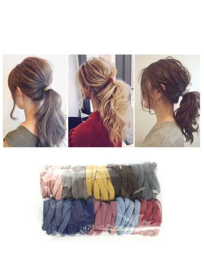 Loquat Ponytail hairstyle shines with 100 multi-color thick hair ties, suitable for everyone from guys to girls - Image 5