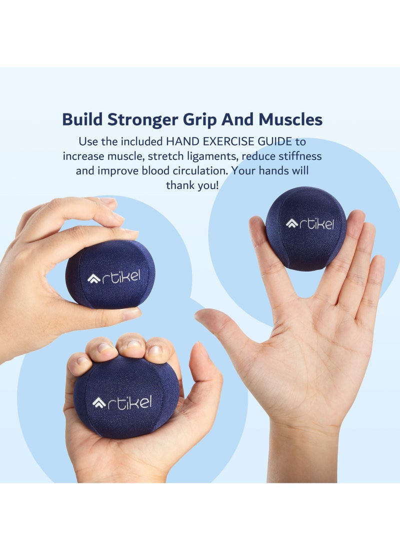 ARTIKEL - Artikel Stress Ball | Fidget Squeeze Toys | For Stress & Anxiety Relief | Best for Hand Therapy, Exercise, Grip, Strength, Therapeutic Hand Mobility & Restoration | Adults, Teens & Kids | Pack of 3 - Image 1