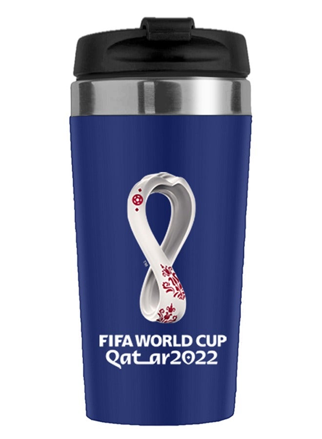 FIFA World Cup 2022 Printed Travel Mug with Lid Stainless Steel France  - Image 2