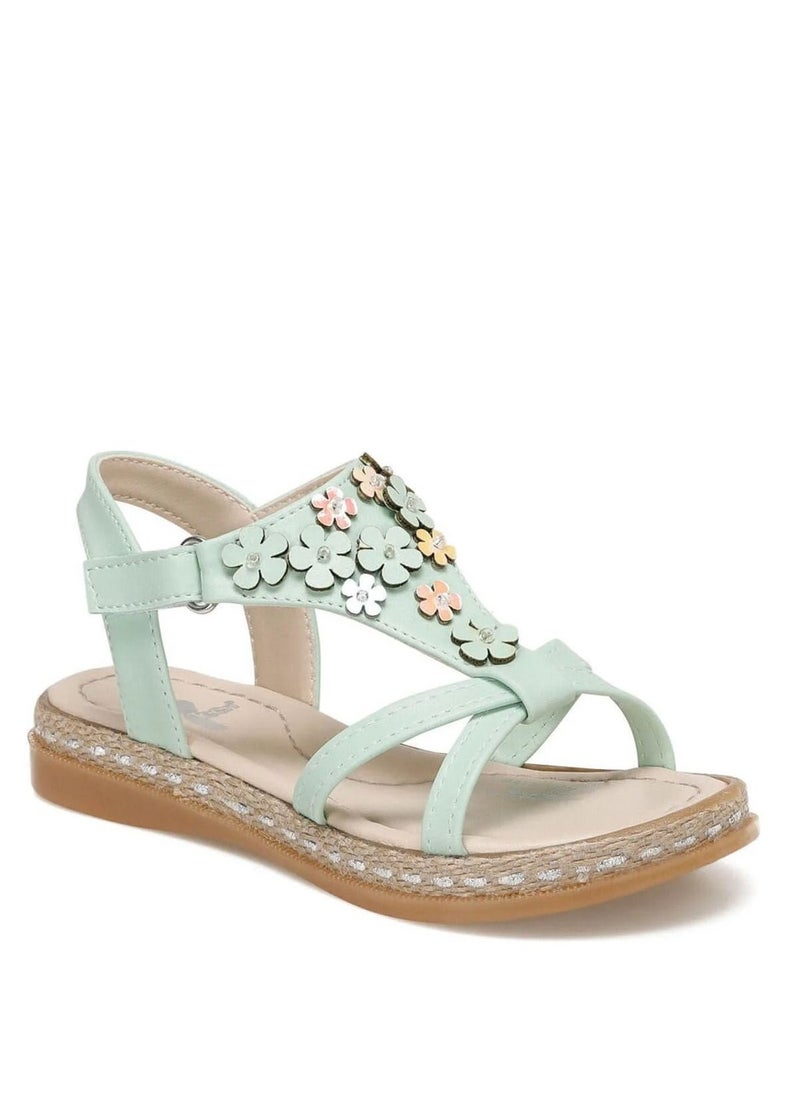 SouqBazar  MAYA White/Turquoise Girls Sandals  - Image 1