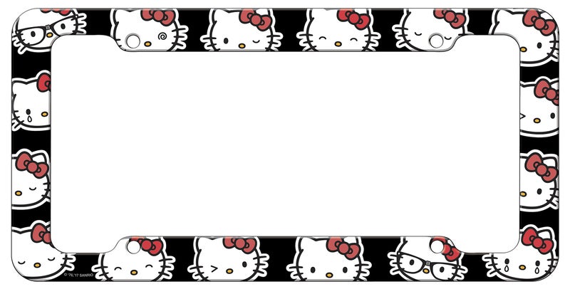 Chroma Chroma Graphics 42558 Hello Kitty Emoji Heads Plastic Frame, 12.5x6.25x0.2, Black/White/Red - Image 2
