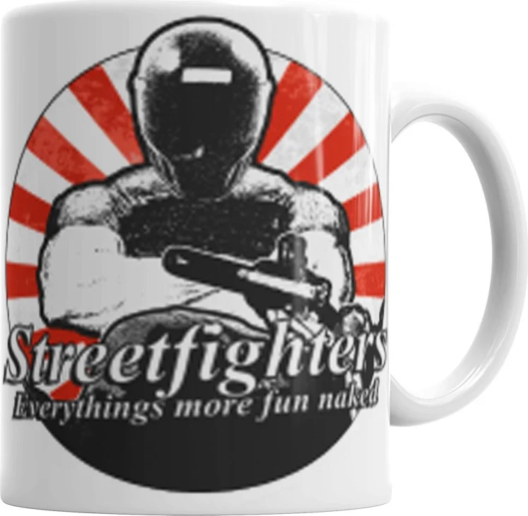 Baskı Dükkanı Print Shop Streetfighters Honda Naked Mug Porcelain