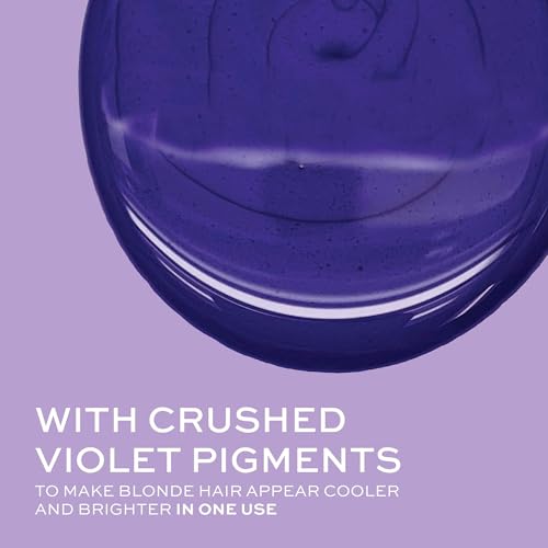 John Frieda Violet Crush Purple Shampoo, Purple Shampoo for Blonde Hair, Crushed Violet Pigments Neutralize Brassy Tones for Cooler, Brighter Blonde, 8.3 Oz - Image 5
