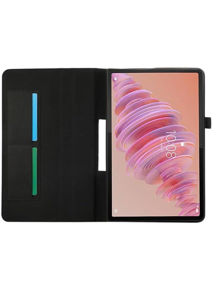 Lenovo Tab Plus 11.5-inch 2024 (TB351FU) Case,TPU Bumper Folio Protective Cover Soft Fabric Wallet Stand Tablet Shell For Lenovo Tab Plus 11.5 - Image 2