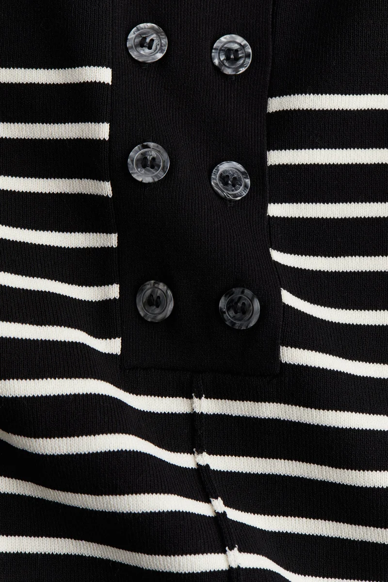 اتش اند ام فستان طويل محبوك بتصميم مرن