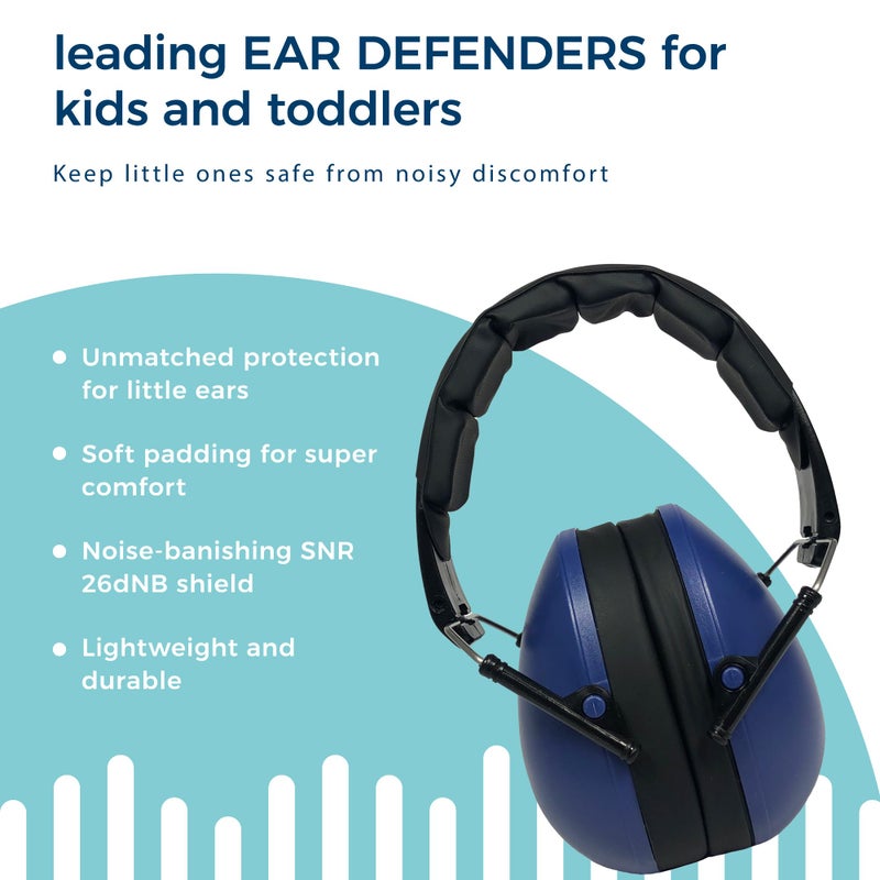 BANZ Kids Headphones â€“ Hearing Protection Earmuffs for Children â€“ Adjustable Headband to fit All Ages â€“ Protect Kids Ears â€“ Block Noise â€“ Fireworks â€“ Sporting Events â€“ Concerts â€“ Movies (Navy) - Image 3