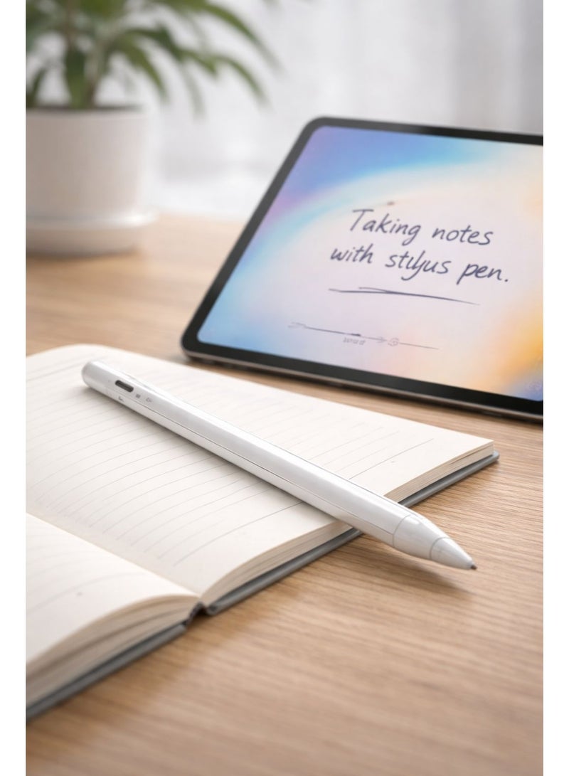 G-Tab 2nd Generation Stylus Pen with Wireless Charging Pencil Pro Plus For Apple iPad Pro , iPad Mini, iPad Air, compatible with iPads Air / Mini / Pro - White - Image 3
