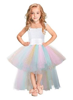 Daddy's Angel Dress For Girls Rainbow Tulle Dress For Unicorn Party Special Occasion  - Image 1