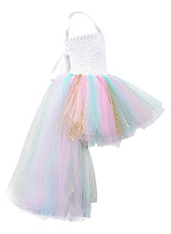 Daddy's Angel Dress For Girls Rainbow Tulle Dress For Unicorn Party Special Occasion  - Image 3