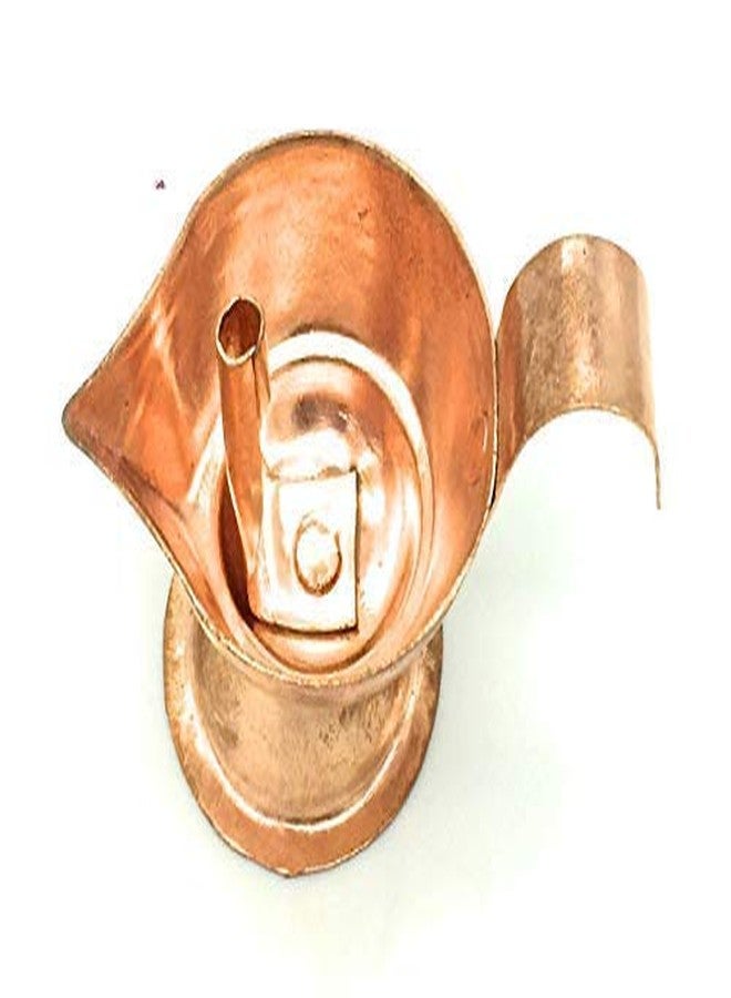 Karmaware Pure Copper Diya Small deepam for Pooja 3.5cm Diameter Diva Dipam for Puja - Image 1