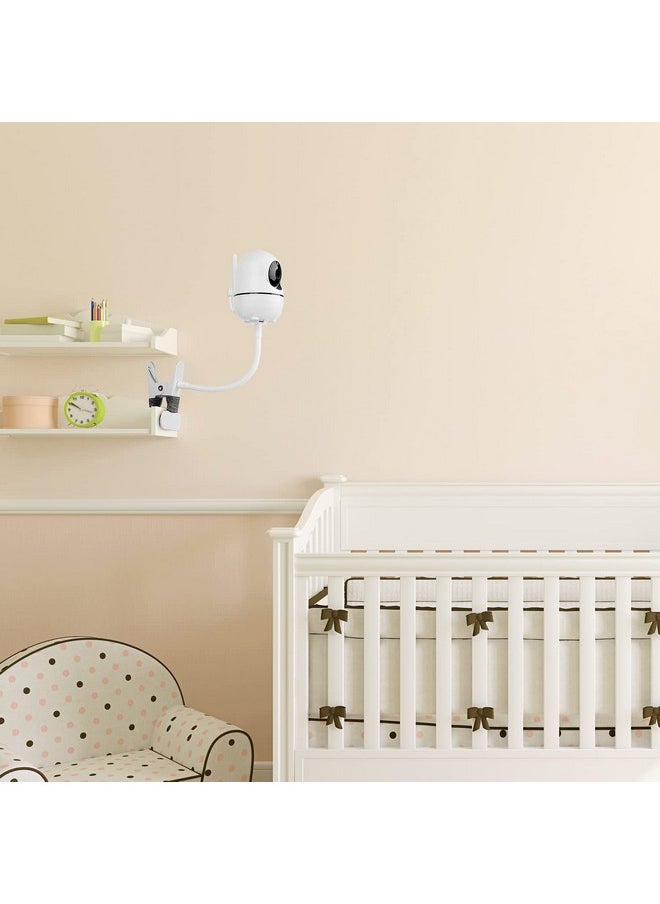 iTODOS Flexible Baby Monitor Mount Compatible with HelloBaby HB65/HB6550/HB6558/HB66/HB248,ANMEATE SM935E/SM650 Baby Monitor,Baby Camera Mount,Baby Monitor Clip Mount Without Tools or Wall Damage  - Image 3
